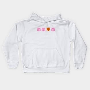 3 little pigs Kids Hoodie